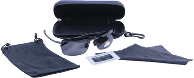 Окуляри сонцезахисні поляризаційні JoyPoint polarized для водіїв відпочинку спорту рибалки від сонця з поляризацією антивідблиск для водія автомобільні водійські антифари автомобіліста із футляром і чохлом (JPNT0SUN05BK)