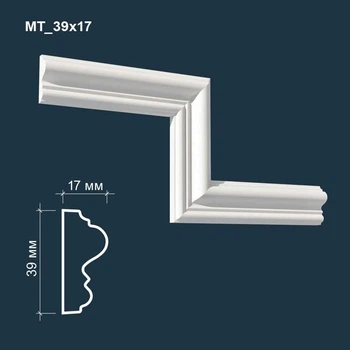 Молдинг гипсовый MATISS MT 39х17 мм 1 м.п. декор для интерьера