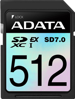 Карта памяти ADATA Premier Extreme SDXC 512GB Class 10 UHS-I U3 V30 (ASD512GEX3L1-C)