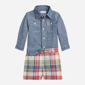 Детский комплект (рубашка + шорты) для мальчика Ralph Lauren 915976033 68 см Разноцветный (1159822911)