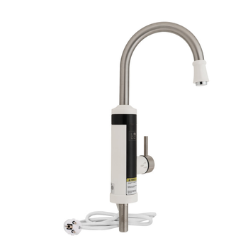 Проточный кран-водонагреватель кухонный Lidz Warm 059 White / Nickel (LDWAR059WNK35878)