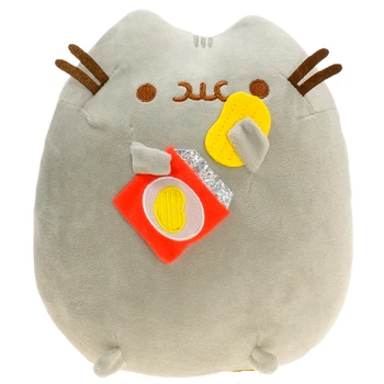 Игрушка Пушин кэт Pusheen cat с чипсами мягкая игрушка для детей (арт 13599)