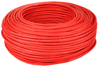 Кабель мережевийКабель сетевой Draka S/FTP Cat 7 UC900 100 m Red (4065624080209)