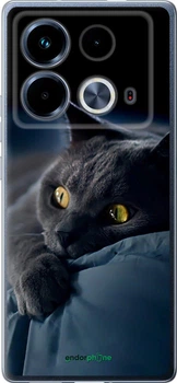 Чехол на Infinix Note 40 Дымчатый кот "825u-3707-70447"