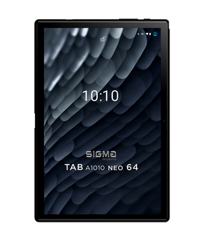 Планшет Sigma mobile Tab A1010 Neo 4/64GB 4G Dual Sim Black+чохол-книжка Сірий