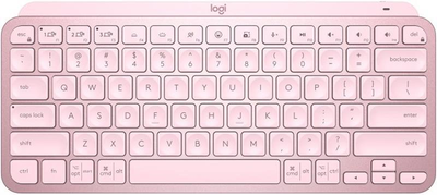 Клавіатура бездротова Logitech MX Keys Mini Wireless Illuminated UA Rose (920-010500) Рожевий