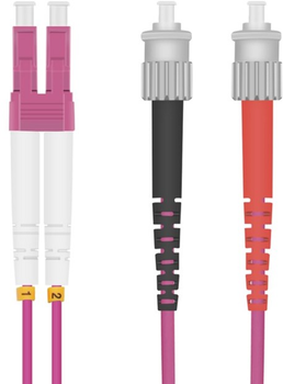 Patchcord światłowodowy Helos złącze LC Duplex do ST Duplex Wielokolorowy 20 m (4005938264346)