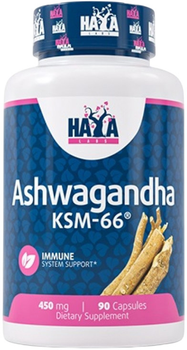 Натуральная добавка Ashwagandha Haya Labs KSM-66 450 мг 90 капсул (850034416519)