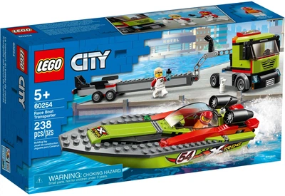 Конструктор LEGO City Перевізник гоночних човнів 238 деталей (5702016617887)