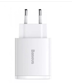 Сетевое Зарядное Устройство Baseus Compact Quick Charger 30W (Type-C + 2USB) White