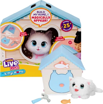 Интерактивная игрушка Дом с сюрпризом - магическое появление с котенком, Little Live Pets My Kitty's Home with 25 + Sounds & Reactions (26546)