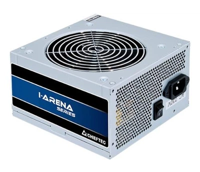 Блок питания 400 Вт, Chieftec iarena, Silver, Active pfc, 120 мм, 3xMolex / 5xSATA / 1xPCI-E 6+2-pin / 1xMB 20+4-pin / 1xCPU 4+4-pin, защита: afc/opp/ovp/scp/sip/uvp (gpb-400s)