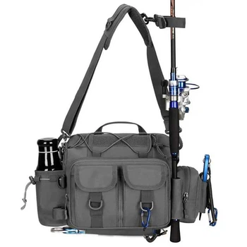 Сумка спинингиста для ходовой рыбалки Protector Plus Y125 Grey