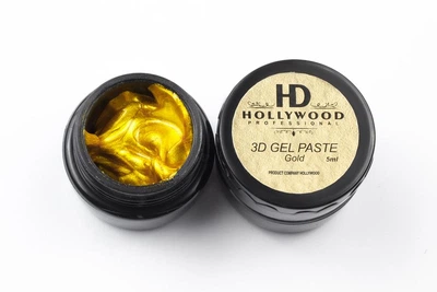 3d Паста Золото Для дизайна HD Hollywood 5 мл