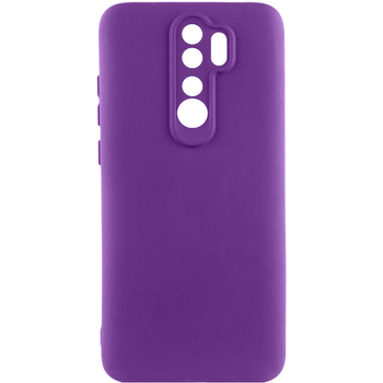 Чохол TPU GETMAN Liquid Silk Full Camera для Xiaomi Redmi 9 Фіолетовий / Purple