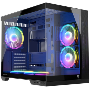 Корпус для компьютера Modecom VOLCANO PANORAMA APEX ARGB 5F MIDI без БП ATX Grey (AT-PANORAMA-5F-ARGB-10-00)
