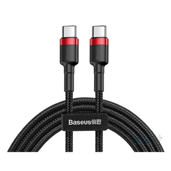 Кабель Baseus Cafule USB Cable Type-C to Type-C 3A 2m Red-Black (CATKLF-H91)
