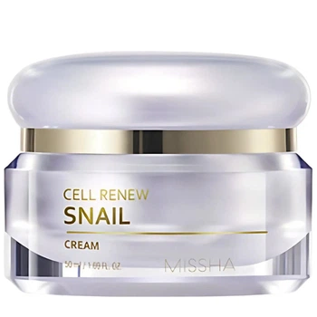 Крем для лица с улиткой и растительными стволовыми клетками Missha Super Aqua Cell Renew Snail Cream 50 мл