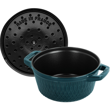 Каструля чавунна Staub Special Cocotte кругла морська 2.3 л (3272340055614)