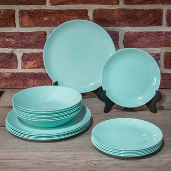 Набор тарелок Luminarc Diwali Light Turquoise 18 предметов в тех таре