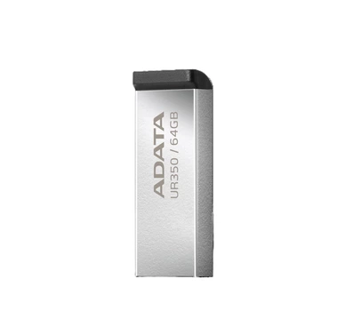 USB флеш-накопитель, A-DATA USB 3.2 UR 350 64Gb Silver/Black