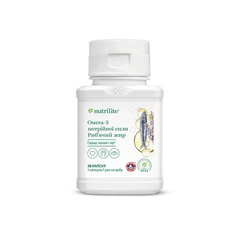 Вітаміни Омега-3 Омега-3 потрійної сили NUTRILITE AMWAY Амвей Емвей 30 капсул (126132)