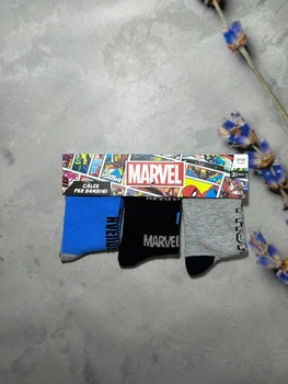 Набор носков 3 пары Marvel 23-26 Сине-серый