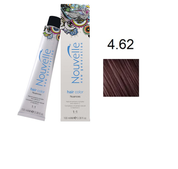 Фарба для волосся Nouvelle Hair Color 4.62 червона матово-коричнева 100 мл