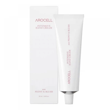Антивозрастной крем для рук с глубоким увлажнением, аромат пиона Arocell Intensive Hand Cream 01, 50 мл