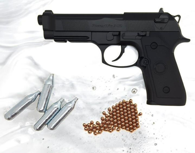 Пневматичний пістолет WinGun 302 (Beretta 92) + 4 шт СО2 + 250 куль BB