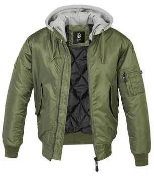 Куртка Brandit Sweat Hooded XXL Олива (3150.136.ХXL)