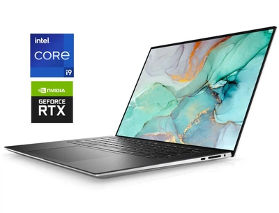 Игровой ноутбук Б-класс Dell XPS 15 9510 / 15.6" (3840x2160) IPS Touch / Intel Core i9-11900H (8 (16) ядер по 2.1 - 4.9 GHz) / 16 GB DDR4 / 512 GB SSD / nVidia GeForce RTX 3050 Ti, 4 GB GDDR6, 128-bit / WebCam б/у