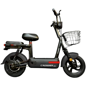 Электроскутер Двухместный Crosser Mini +Pas-система Черный