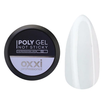 Полигель Oxxi Professional Not Sticky Poly Gel 02 молочный 30 мл