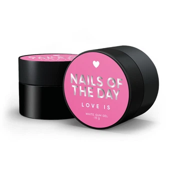 Гель-жвачка для объемных дизайнов Nails Of The Day Love Is White белый 15 мл