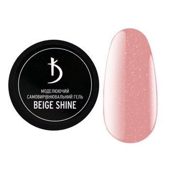 Гель моделирующий Kodi Professional Builder Self-Level Gel Beige Shine бежевый с глиттером 30 мл