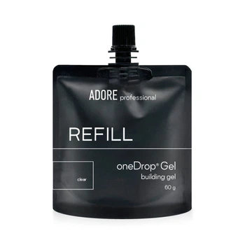 Гель строительный камуфлирующий Adore Professional One Drop Gel Clear прозрачный 60 г