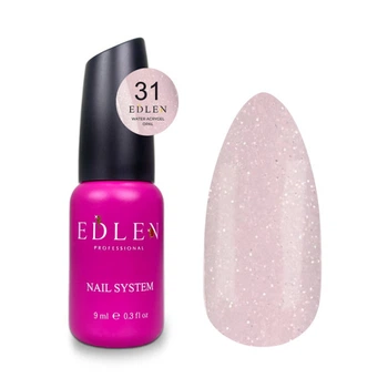 Жидкий гель Edlen Professional Water Acrygel Limited Collection Opal 31 розово-молочный с опаловым шиммером 9 мл