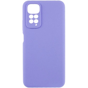 Чохол Silicone Cover Lakshmi Full Camera (AAA) для Xiaomi Redmi Note 11 (Global) / Note 11S Бузковий / Dasheen - 00000064725_11