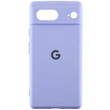Противоударный Чехол Silicone Cover Lakshmi Full Camera (AAA) with Logo для Google Pixel 8 Сиреневый/Dasheen