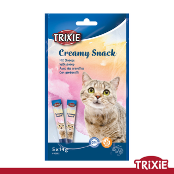 Лакомство для кошек с креветкой Trixie 42682 сливочная закуска из креветок 5х14г (TX-42682) 4011905426822