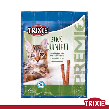 Лакомство для кошек Trixie 42724 PREMIO Stick Quintett домашняя птица и печень 25г (TX-42724) 4011905427249