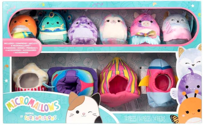 Набір м'яких іграшокшкек Squishmallows Micromallows 6 см Carnival Time 14 шт (191726748120)