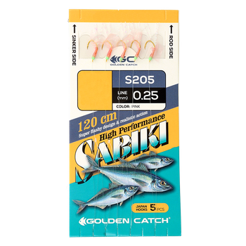 Самодур GC Aji Sabiki S205 №8 Pink(5 гачків)