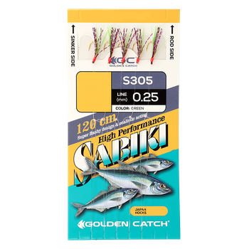 Самодур GC Aji Sabiki S305 №6 Green(5 крючков)