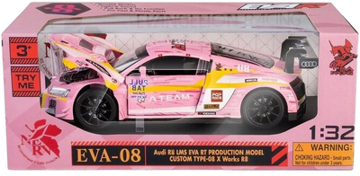 Metalowy model RMZ Hobby samochód sportowy Audi R8 EvaRT 1:32 Różowy (5905422081024)