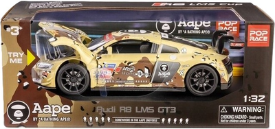 Металева модель RMZ Hobby Спортивний автомобіль Audi R8 1:32 Жовтий (5905422081079)