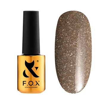 Гель-лак F.O.X Sparkle 003 тауп с блестками светоотражающий 7 мл