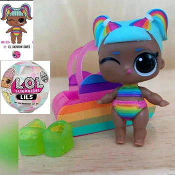 Игровой набор Lol Surprise winter disco lils rainbow raver queen lil sis зимняя дискотека Винтер диско кукла