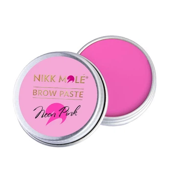 Паста для моделювання форми брів Nikk Mole Brow Paste Neon Pink рожевий неон 15 мл
